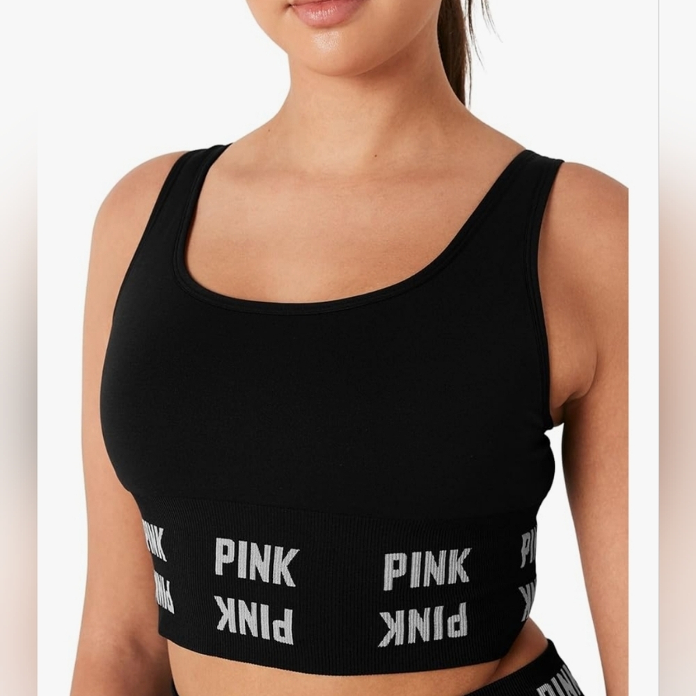 Victoria's Secret Pink Seamless Longline Sports Bra